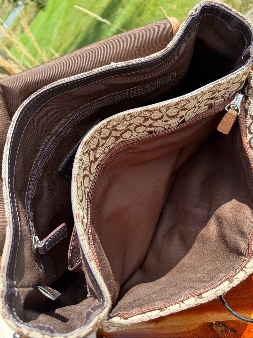 Coach Signature Jacquard Small Messenger Crossbody Bag F70283 - Picture 7 of 17